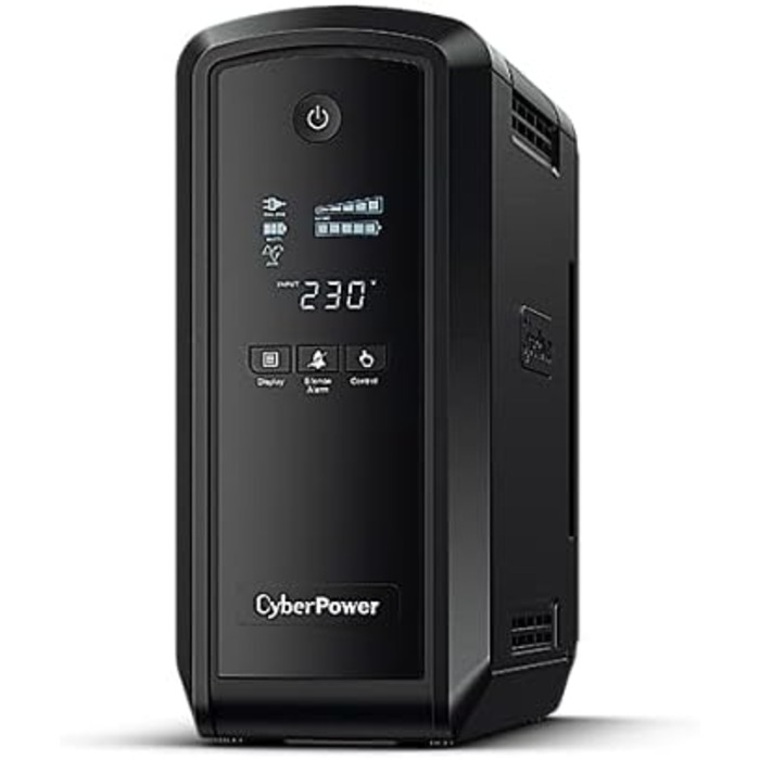 Джерело безперебійного живлення (ДБЖ) CyberPower CP900EPFCLCD 0,9 кВА 540 Вт 6 розеток змінного струму