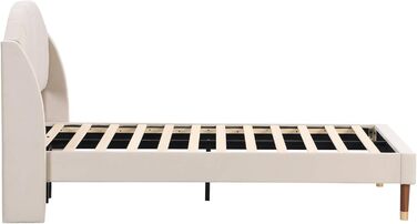 Односпальне ліжко HYUB з м&39якою поверхнею 90x200 см з рейковою основою та каркасом, ліжко з місцем для зберігання речей, дитяче ліжко з узголів&39ям, дерев&39яна рейкова опора, оксамитове континентальне ліжко, місце для зберігання речей під ліжком, без 