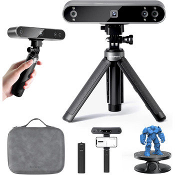 Портативний 3D-сканер Revopoint POP 3 із 3D-друком, 3D-сканер із точністю 0,05 мм і швидкістю сканування 18 кадрів/с, кольорове 3D