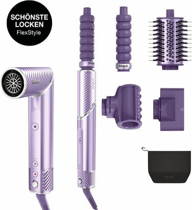 Стайлер для волосся Shark FlexStyle IonCurl сушіння, завивка, стайлінг, фіолетовий