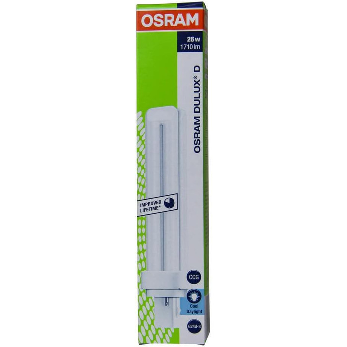 Денний білий 2-контактний, 26W - 865