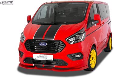 Передній спойлер Vario-X сумісний з Ford Transit Custom & Tourneo Custom ST-Line 2018- (PU)