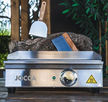 Електрична сковорода Jocca для професійної кухні Теппаньякі Настільний гриль Підходить для внутрішнього використання Нержавіюча сталь Управління термостатом 41,1 * 29,7 * 18,5 см