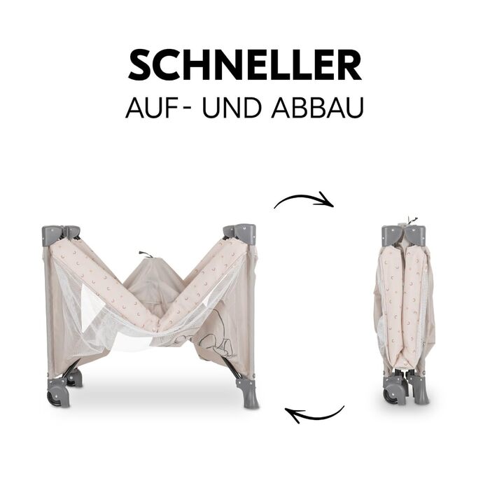 Набір для дитячого ліжечка Hauck Dreamn Play Go в комплекті з матрацом для дитячого ліжечка Alvi та сіткою від комах - Disney - Po