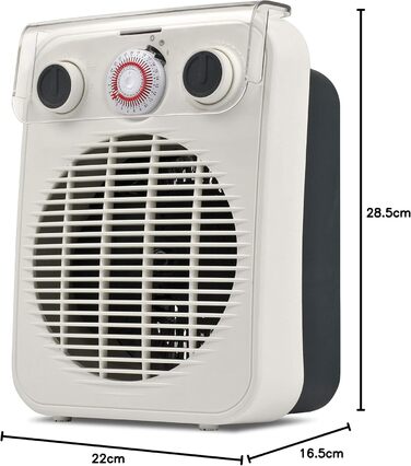 Тепловентилятор, 2000 Вт, Пластик, Білий, 3Ferrari G60019