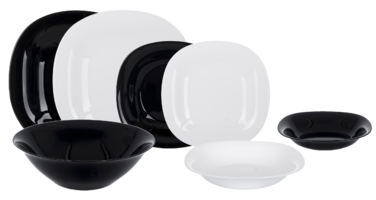 Сервіз столовий Luminarc Carine White&Black, 18 предметів (6988982)