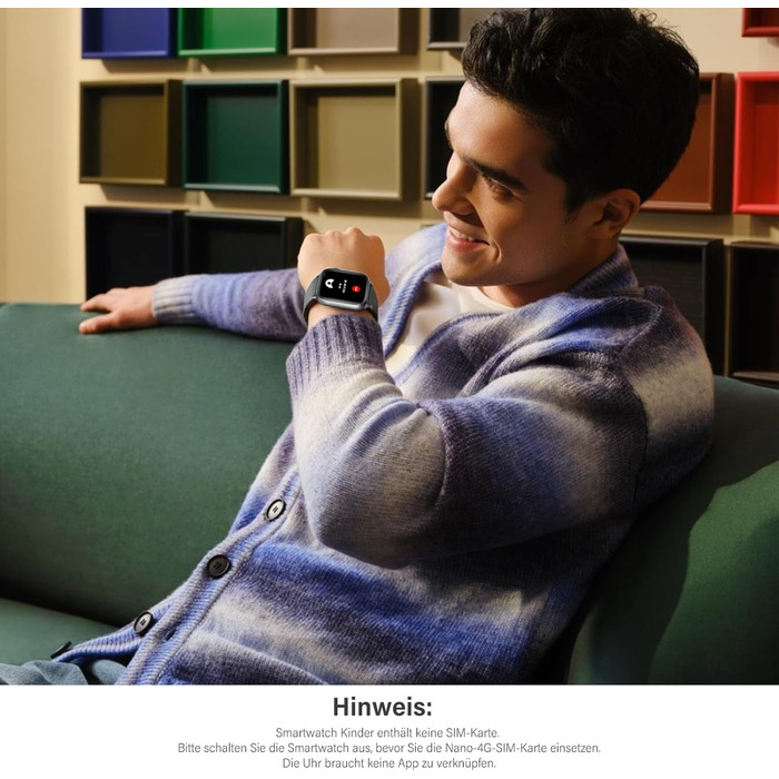 Розумний годинник 4G для дітей, чоловіків та жінок з Nano-SIM-карткою, телефоном, 1,92-дюймовим HD-дисплеєм, пульсометром, спортивними режимами, іграми, будильником, водонепроникністю IP68, крокоміром, фітнес-трекером для дітей 5-16 років, чорний