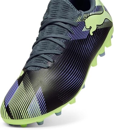 Футбольні бутси Puma Unisex Future 7 Play MgSoccer 40.5 EU сірий, небо, електрофіолетовий, газоване яблуко Puma білий