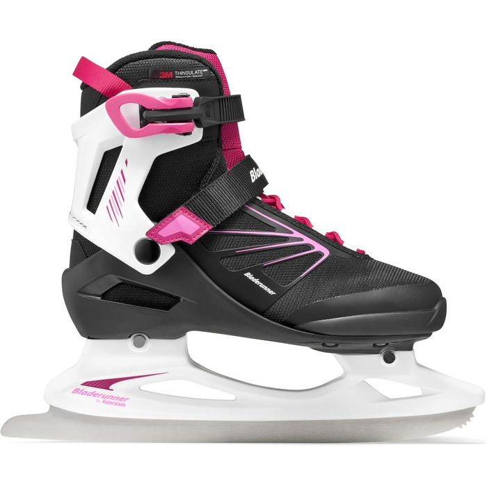 Жіночі коньки Rollerblade Bladerunner Ice by Igniter XT, чорний/зимовий зелений/фуксія, розмір 41 (UK 7.5 / US 9.5)