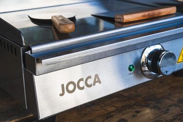 Електрична сковорода Jocca для професійної кухні Теппаньякі Настільний гриль Підходить для внутрішнього використання Нержавіюча сталь Управління термостатом 41,1 * 29,7 * 18,5 см