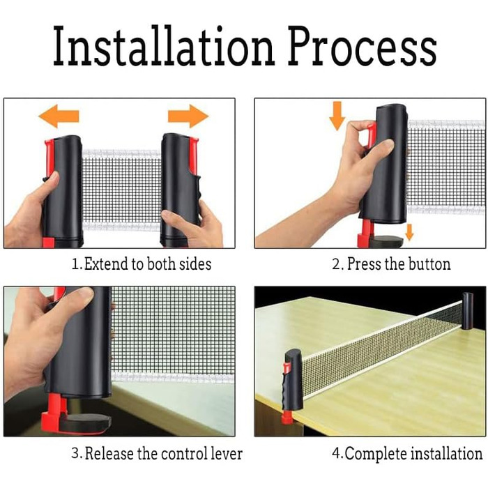 Сітки для настільного тенісу XUBX Сітки для настільного тенісу, ідеальний портативний тримач для подорожейпортативна висувна сітка для настільного тенісу для столу для настільного тенісу, офісу, письмового столу, обіднього столу, занять спортом на свіжому