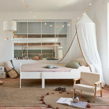 Дитяче крісло Atmosphera - Basile - Екрю - Махрова тканина - Білий 1 місце Білий