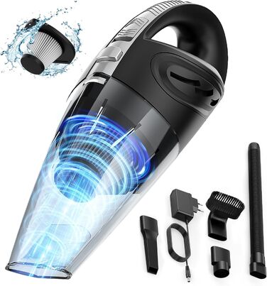 Акумуляторний ручний пилосос, автомобільний пилосос 120 Вт Акумуляторний, міні-пилосос Портативний акумуляторний ручний пилосос Ак