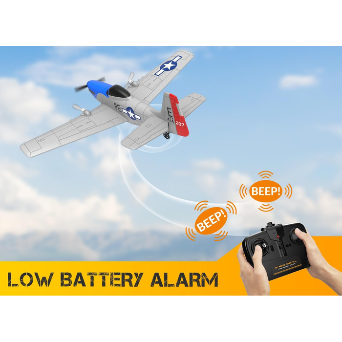 Гіростабілізатор літака з дистанційним керуванням 2,4 ГГц, 2-канальний літак на дистанційному керування RTF іграшка-планер, 2-кана