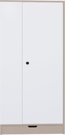 Шафа Soweiz, одностулковий дизайн, мінімалістичний стиль, міцна та стійка, з полицями та шухлядами, 70x40x170 см (біла)