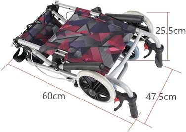 Легкий Tranair W/Handbrakes 15 фунтів алюмінієвий складаний портативний посадковий транспортний пейс для дорослих і людей похилого віку
