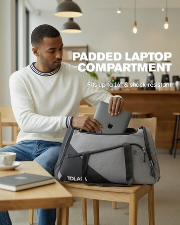 Великий спортивний рюкзак Tolaccea 47L з відділенням для взуття, відділенням для вологи, щотижневою дорожньою сумкою, спортивною сумкою, сумкою для фітнесу та тренувань для чоловіків та жінок, для тренажерного залу, подорожей, плавання, сауни, футболу (сі