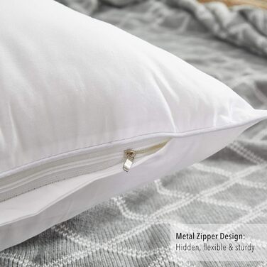 Вставки для подушок Oubonun 55 55 см (комплект з 2 шт.) Внутрішні подушки з поліестеру для дивана, кушетки та ліжка Прямокутний декоративний наповнювач для подушок зі 100 бавовняним чохлом 55 x 55 см