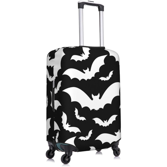 Чохол для валізи на Хелловін з літаючими кажанами, міцний, для туристичних сумок, 45.7 - 81.3 см, розмір M, поліестер