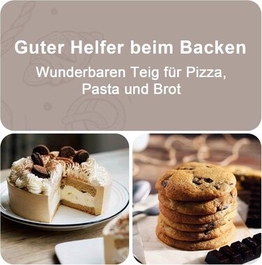 Кухонний комбайн SNDOAS, багатофункціональний кухонний комбайн 1300 Вт, чаша для замішування тіста 3,5 л, подрібнювач кухонного комбайна, блендер 1,5 л, подрібнювач, соковижималка для цитрусових, в т.ч. 11 аксесуарів