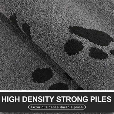 Килимок Mibao для прихожих 50 x 80 см, брудозбірний килимок для вхідних та задніх дверей, нековзні килимки для підлоги, можна прати в пральній машині, м&39який килимок для домашніх тварин, для брудного взуття та лап, сірий 50 x 80 см (прямокутна призма)