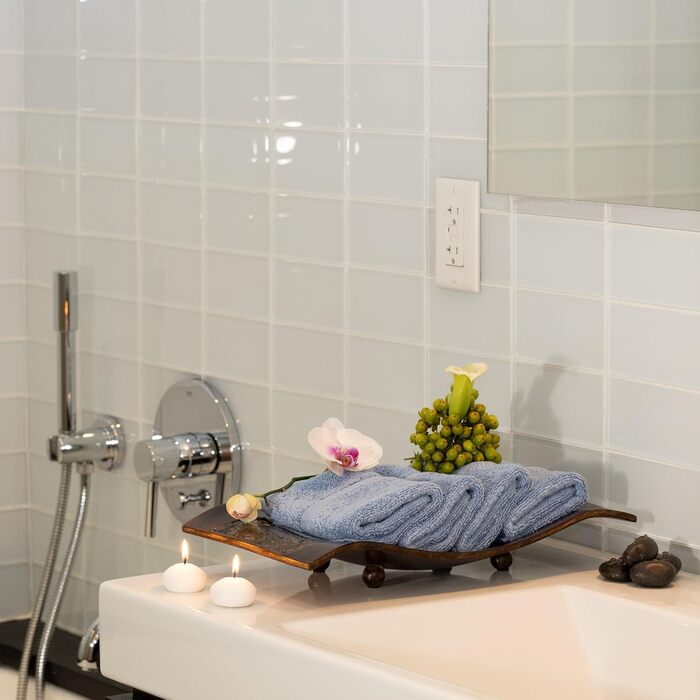 Набір розкішних турецьких рушників Mosobam, XL, 35 x 70 см, 16 x 30 см, 13 x 13 см, Allure Blue, 700 г/м, бамбукова віскоза та еге