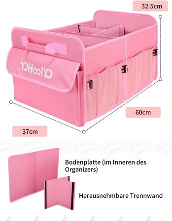 Організатор багажника складний 72 л автомобільний багажник сумка підтримує 35 кг 600D оксфордська тканина водонепроникний нековзни