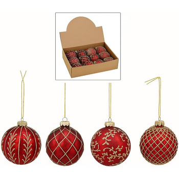 Елегантних скляних різдвяних кульок 12 шт MC-Trend