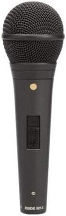 �DE M1-S кардіоїдний динамічний мікрофон для живих виступів з вимикачем, що блокується для живого вокалу та музичного продакшну M1