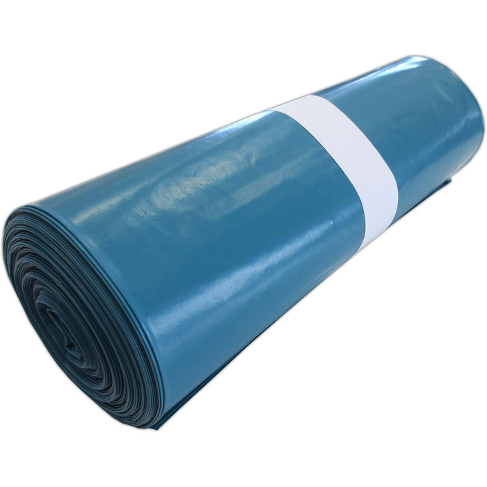 Сміттєвих мішків, 10 рулонів, 120 літрів, 70x110 см, сині, надзвичайно міцні, тип 85, товщина приблизно 85 мкм, мішки для сміття, мішки для сміття, мішки для листя, 250