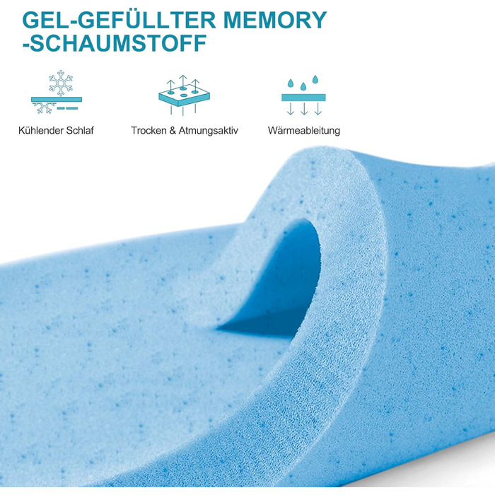 Матрац 90x200, висота 16 см. Ортопедичний матрац з холодної піни, середньої жорсткості (H3), рулонний матрац з піни з чохлом, знімний та пральний, 90x200x16 см. Сучасний.