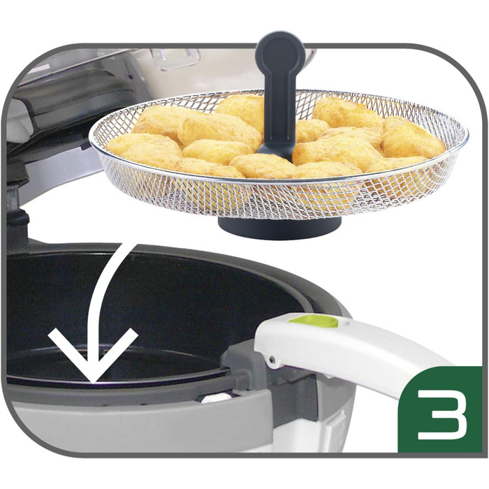 Аксесуари для кошика для приготування їжі Tefal ActiFry XA7012 спеціально для страв в паніровці Їжа для пальців Чутливі харчові продукти, Північна Кароліна