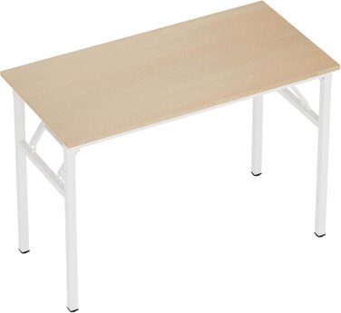 Складаний комп&39ютерний стіл 100 x 60 x 75 см ПК стіл письмовий стіл офісний стіл робоча станція для домашнього офісу використання обідній стіл конференційний стіл 100 см x 60 см рожевий дуб