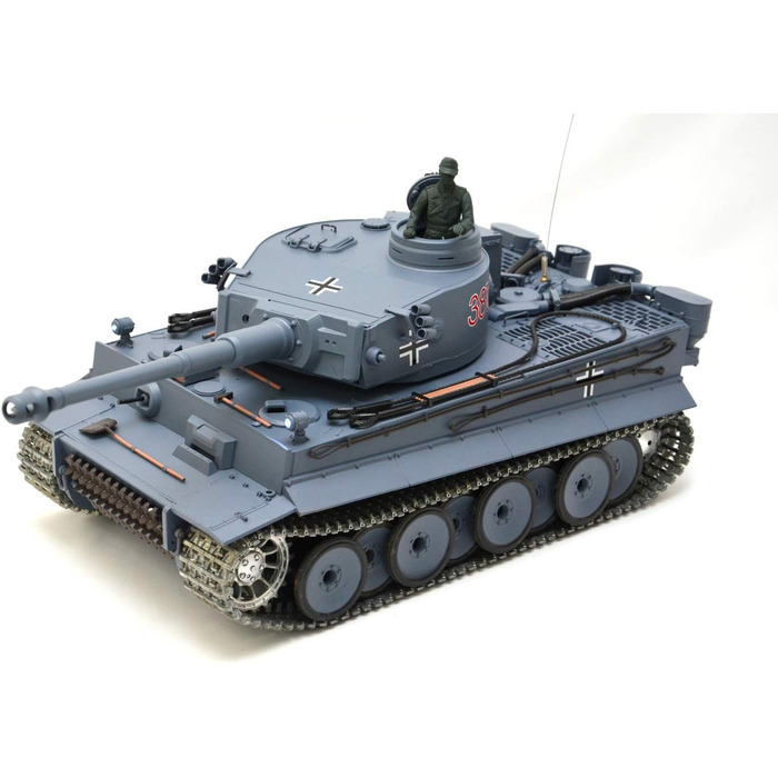 Радіокерований танк Panzer Тигр I Heng Long 116 з функцією стрільби, димом, звуком, сталевими шестернями, металевими гусеницями та колесами 2.4Ghz V7.0 PRO з RRZ Professional