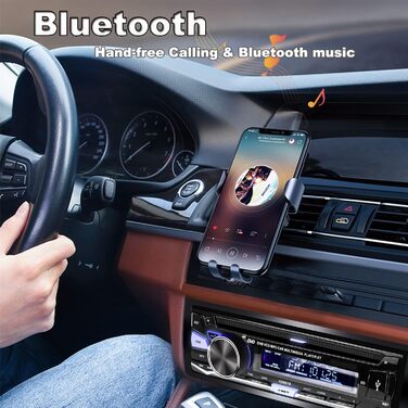 Автомобільна стереосистема Alondy з програвачем CD/DVD Bluetooth USB, CD-тюнер 1Din з радіо RDS FM AM MP3 SD AUX DVD-1 Din