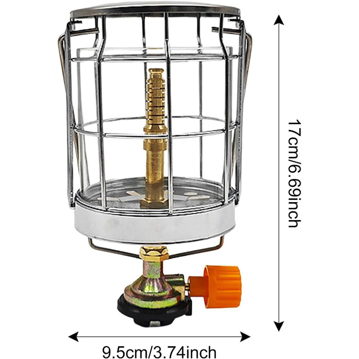 Газовий ліхтар для кемпінгу, газове освітлення, компактний газовий ліхтар для саду, походів, скелелазіння