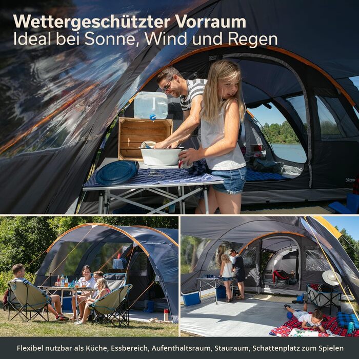 Сірий/Помаранчевий Намет-передпокій, 6 -