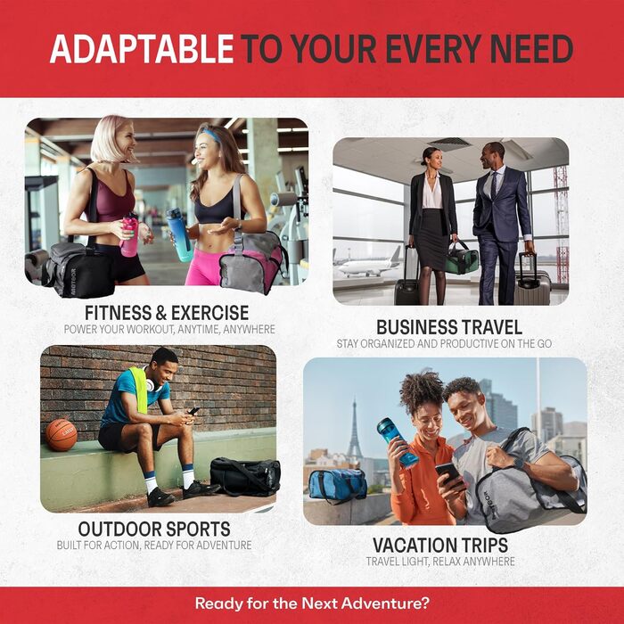 Спортивна сумка meteor 20 40 л - Дитяча пляжна сумка, Чоловіча сумка для плавання, Сумка через плече, Дорожня сумка, Сумка для відпочинку, Мала сумка для фітнесу, Сумка на ремні, Шкільна сумка, Дитяча сумка, 20 л, Синій/М&39ятний