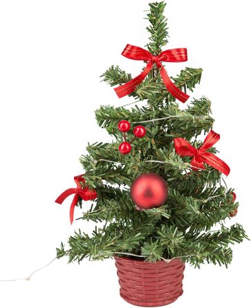 Декоративна різдвяна ялинка з 20 теплими білими світлодіодами Idena