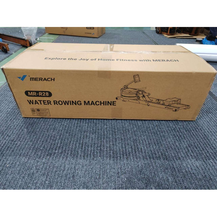Водний веслувальний тренажер MERACH, складний, дерев&39яний, матеріал каучукове дерево та зручне сидіння, з ексклюзивним додатком з інтерактивною картою, захопливий досвід веслування, ідеально підходить для домашнього фітнесу R28 каучукове дерево