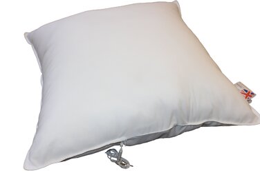 Музична подушка Homescapes з мікрофібри, яку можна прати, 65 x 65 см, подушка для голови з мікрофібри зі знімним динаміком, м&39яка жорсткість