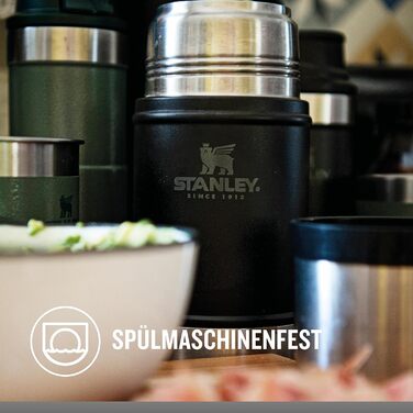 Термоконтейнер для їжі Stanley Classic Legendary - Зберігає температуру гарячою 20 годин або холодною 24 години - Підігрівач їжі з нержавіючої сталі - Без бісфенолу А - Можна мити в посудомийній машині