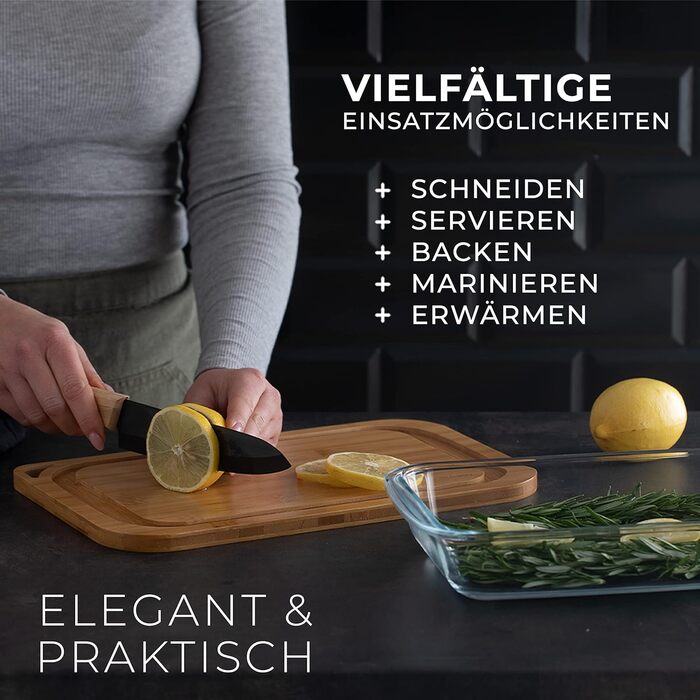 Дерев&39яна сервірувальна дошка Exitoso, скляні контейнери для холодної нарізки для холодильника, набір з 2 шт. , штабелюються - купол для сиру, коробка для ковбас, контейнери для зберігання продуктів, контейнер для зберігання сиру, коробка для ковбас - к