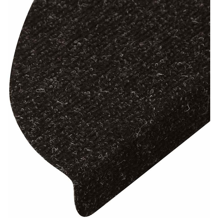 Сходинки для сходів, 15 шт. , Килимки для сходів, Самоклеючий килимок для сходів, Килимок для сходів, Захист для сходів, 56x17x3 см, Антрацит