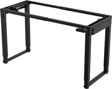 Регульована по висоті каркас столу Kirkkonummi зі сталі з 2 двигунами та 2 функціями пам&39яті, електрична, 135x55 см, чорна