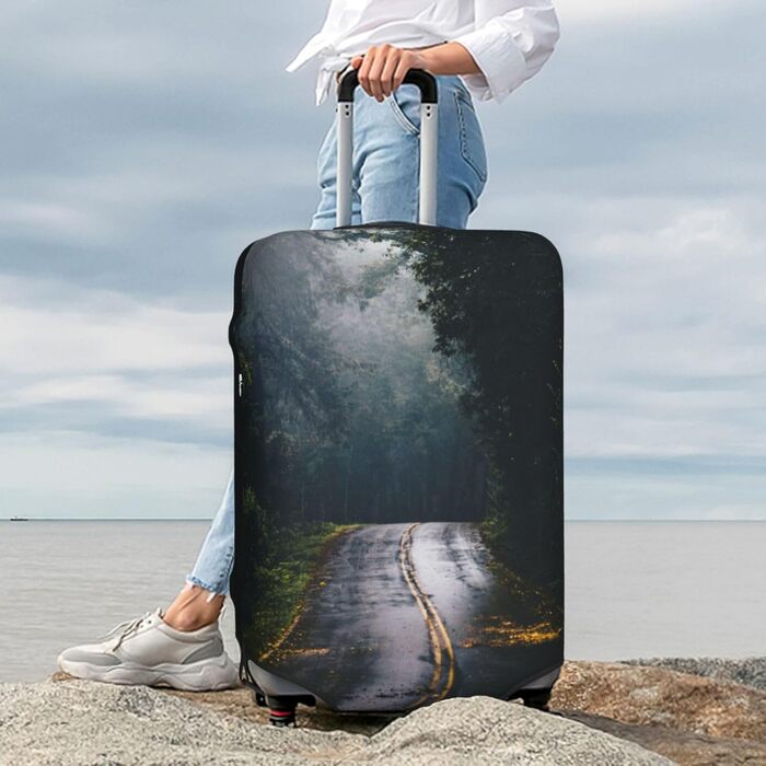 Чохол для валізи Міський пейзаж BAFAFA, еластичний захист від подряпин та пилу, чорний, розмір 80