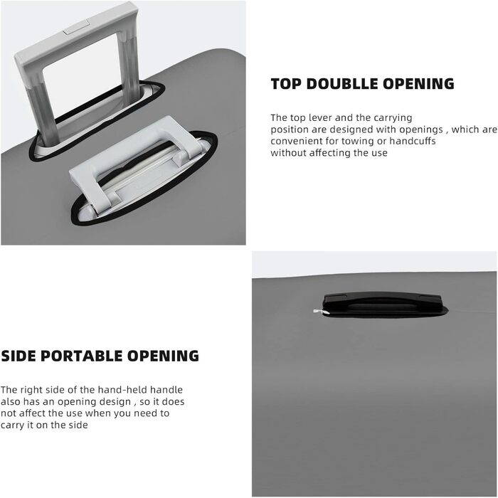 Чохол на валізу Чорний півень, еластичний, що миється, захисний чохол для багажу, для подорожей та роботи (для валіз розміром 45,7 - 81,3 см), чорний, великий розмір