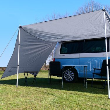 Брезент для автобудинку yourGEAR Tropea з бічними стінками, водонепроникним сонцезахисним вітрилом Bulli із захистом від ультрафіо