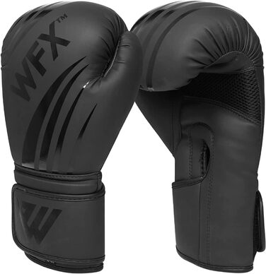 Шкіряні боксерські рукавички WFX, професійні, MMA, спаринг, кікбоксинг, боксерська груша, тренувальні, муай-тай, 355 г