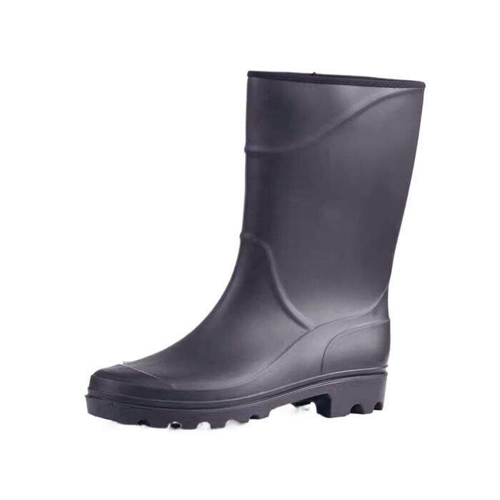 Чоловічі гумові чоботи, гумові чоботи до коліна, вейдерси для активного відпочинку, товсті чоботи до середини ікри для походів, гумові чоботи, до середини ікри, чорні, розмір 42 EU